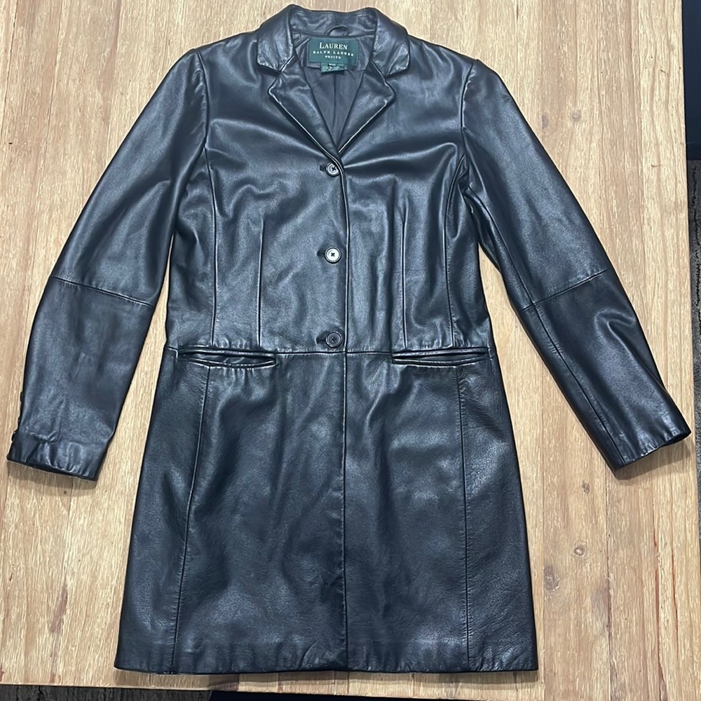 Petite Lauren Ralph Lauren Women’s 100% Leather Jacket